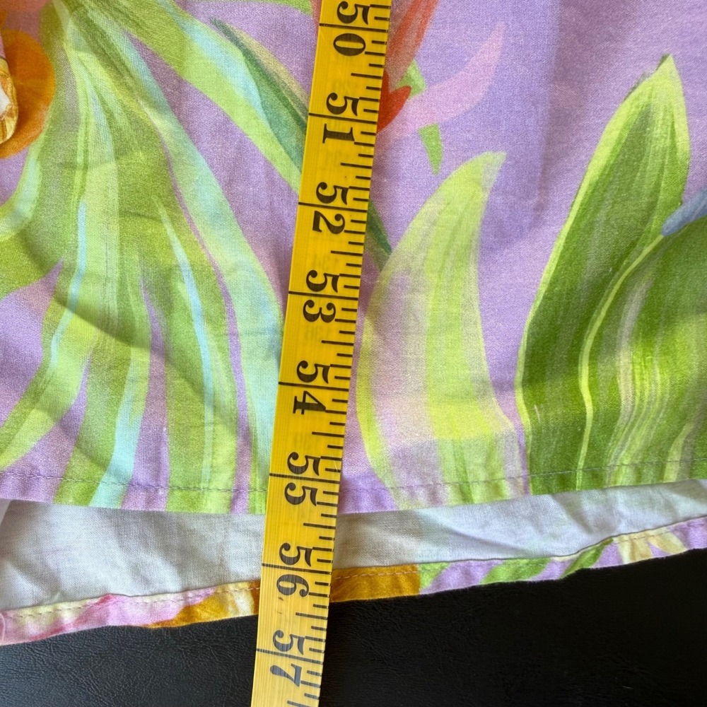 Farm Rio Oasis Tropical Lilac Purple Parrot Floral Maxi Dress Women's Small - Picture 14 of 14